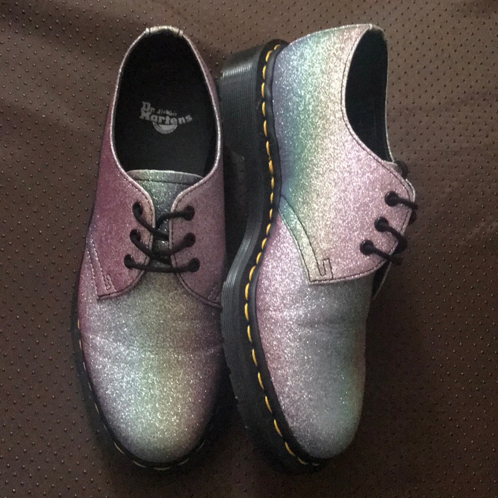 Dr. Martens wingtip glitter